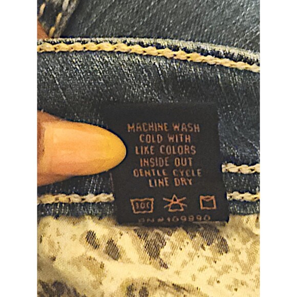 Seven7 Luxe Embellished Cowgirl Capri Jeans Size 16 NWTs - Picture 5 of 9